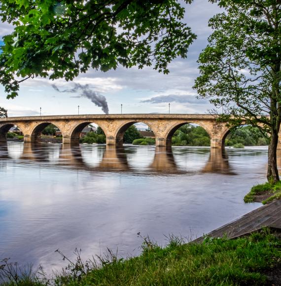 Hexham bridge over River Tyne