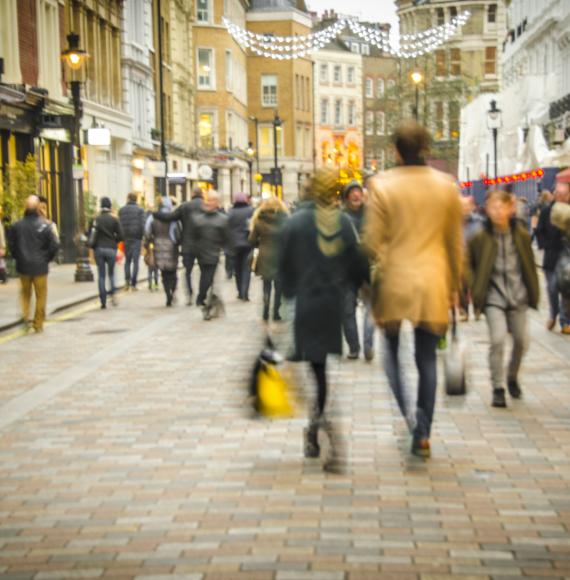 Picture of busy high street