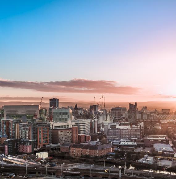 Manchester city skyline