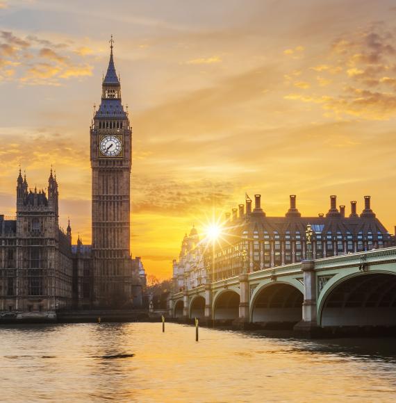 Parliament at sunset