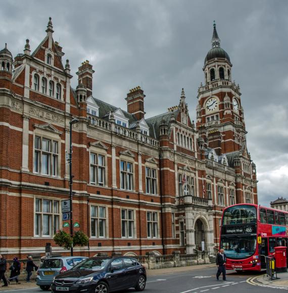 Croydon's historic Town Hall.