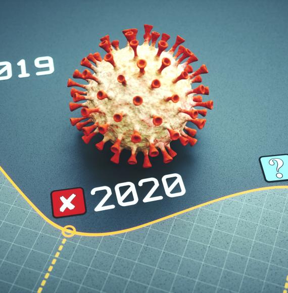 Graphic of economic dip in 2020 due to Covid.