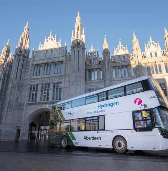 Hydrogen bus in Aberdeen