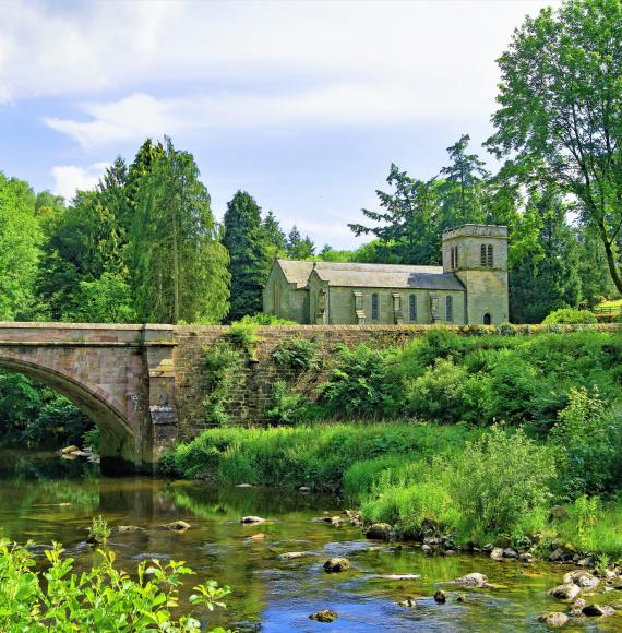 Church and bridge