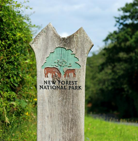 New Forest National Park sign