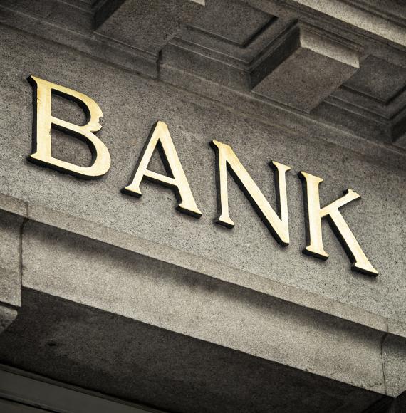 Bank sign