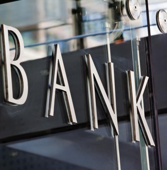 Bank sign