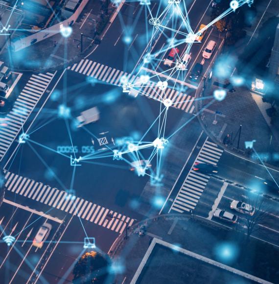 Overview of a connected smart city intersection