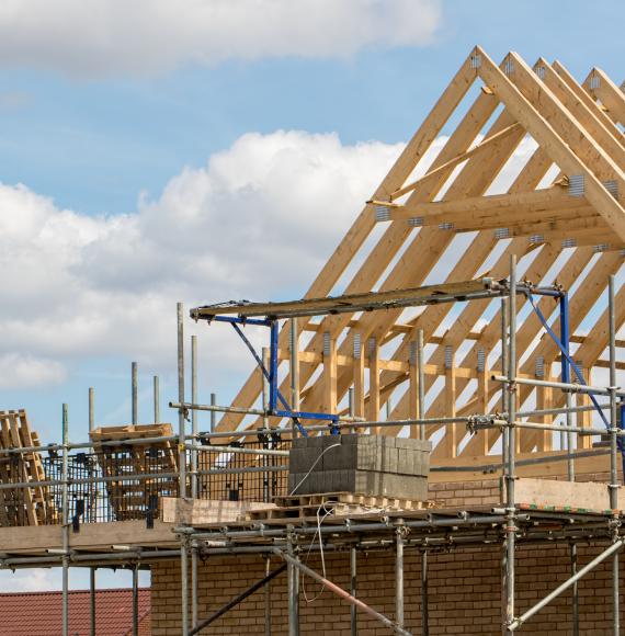 Houses being built