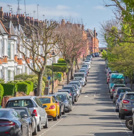 Local road in London