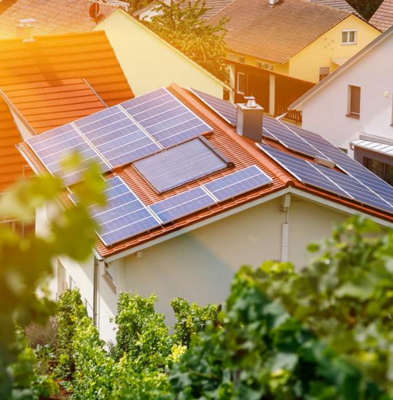 Solar panel home
