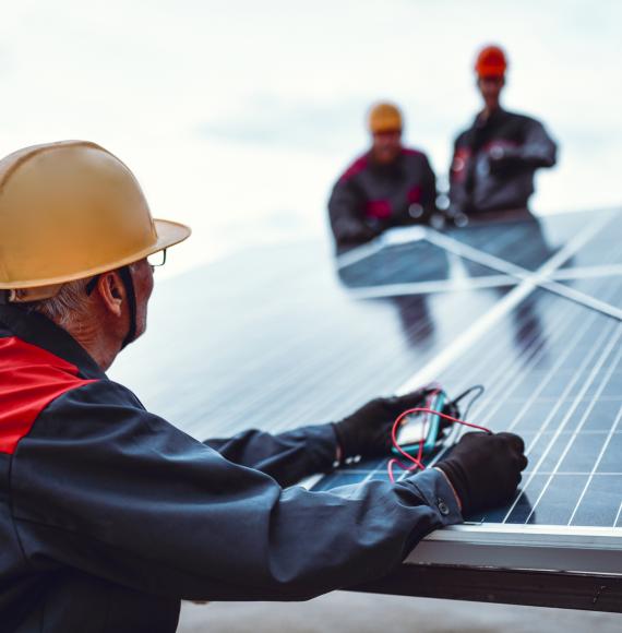 Solar panel installation