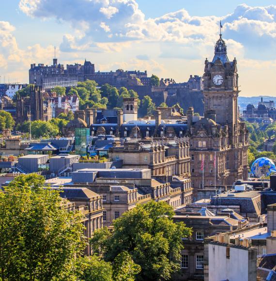 Edinburgh city skyline