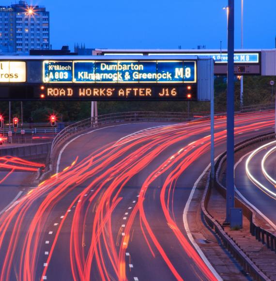 M8 motorway, Glasgow