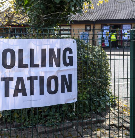 Polling Station sign