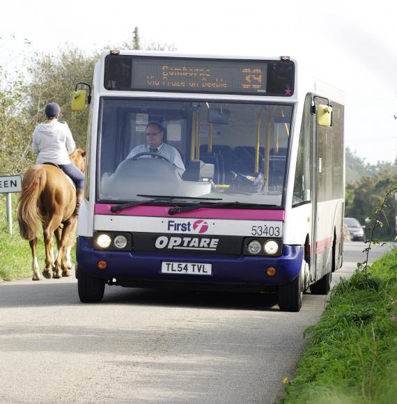 Bus in Cornwall