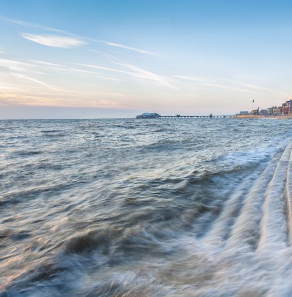 View of Blackpool beach, including the tower