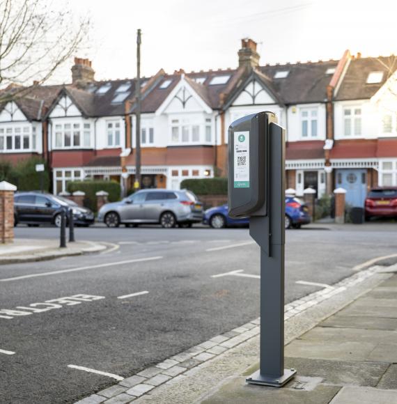 Liberty Charge EVCP at the side of a road