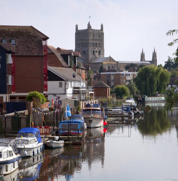 Canal in Tewkesbury