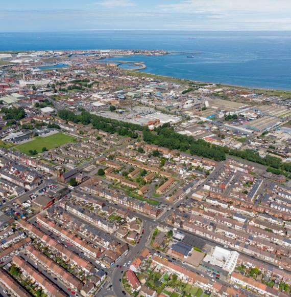 Aerial view of Hartlepool