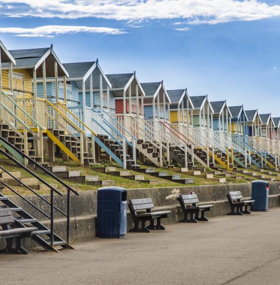 Beach huts on the Isle of Sheppey