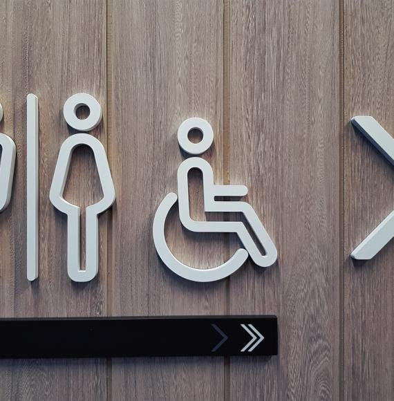 Toilet sign