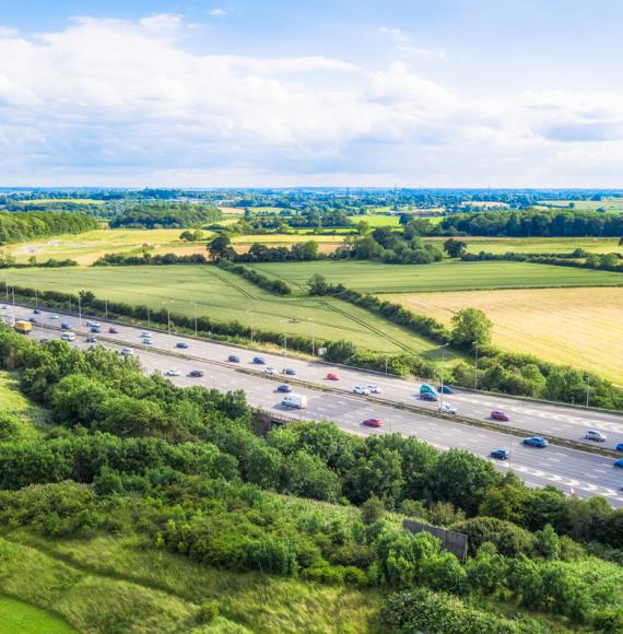 M1 Motorway in the Midlands