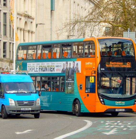 Bus in Cardiff