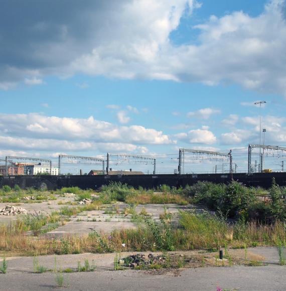 Brownfield site in Leeds, England