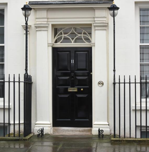 The door to 11, Downing Street