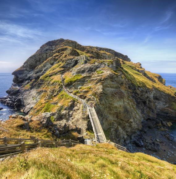 Tintagel Castle in Cornwalll