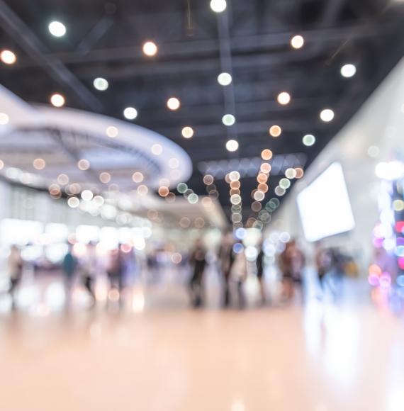 Technology event blurred