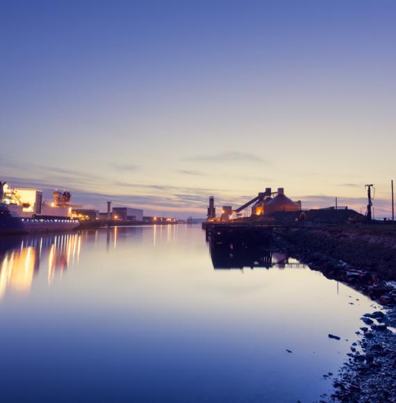 Blyth Harbour at dusk