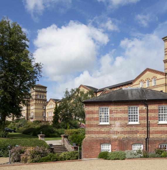 Old asylum hospital renovated as an apartment building