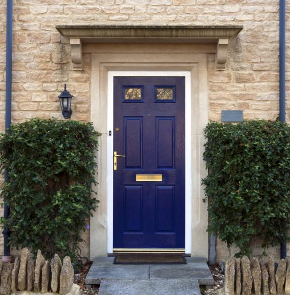 front door of house in england
