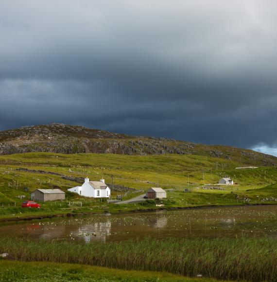 A croft in the Outer Hebrides of Scotland