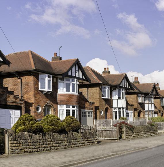 Terraced houses in UK