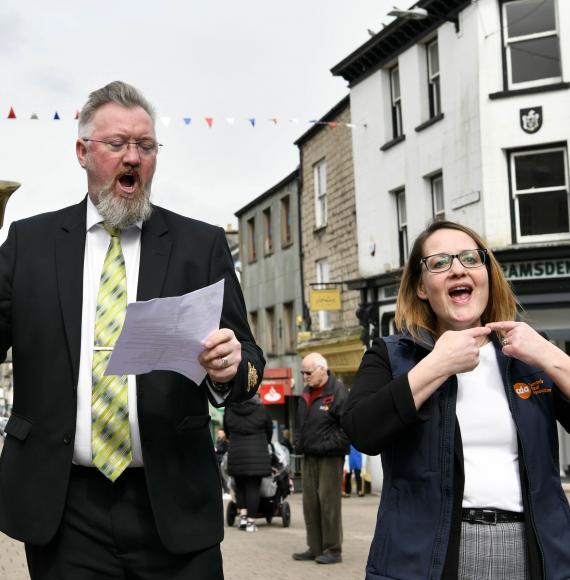 Town criers in Cumbria