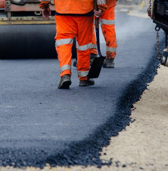 Tarmac road paving, via Istock 