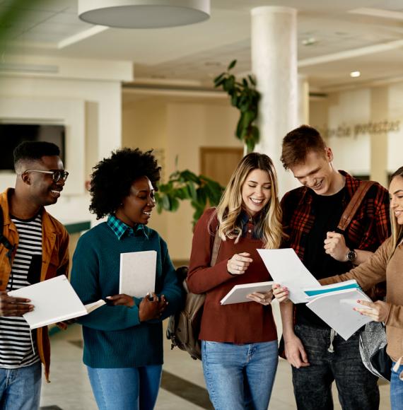 Students in a group