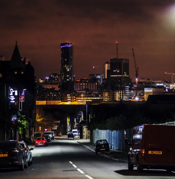 Birmingham at night