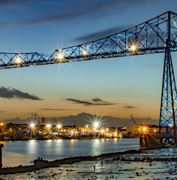 Transporter bridge in Middlesbrough