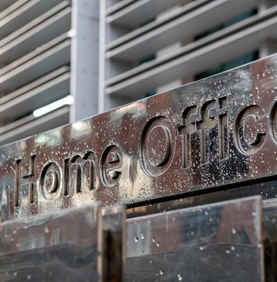 Home Office building sign