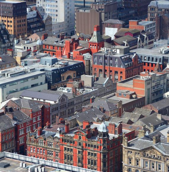 Overhead shot of Liverpool