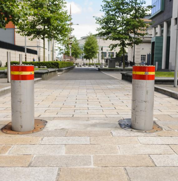 Bollards in a Low Traffic Neighbourhood