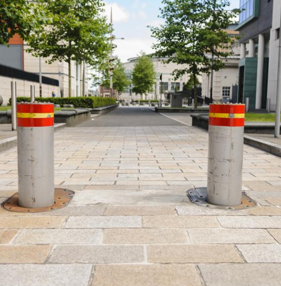 Bollards in a Low Traffic Neighbourhood