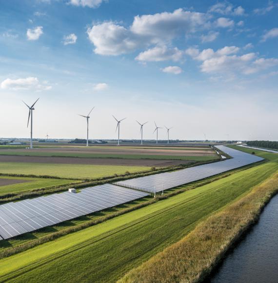 Wind turbines delivering secure renewable energy in the UK