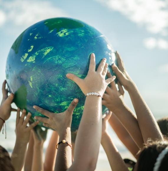 Children with Climate Change Globe