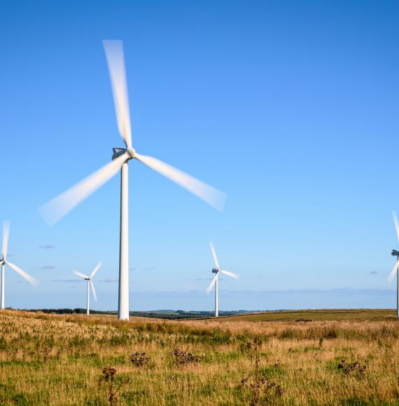 Onshore wind turbines in Scotland