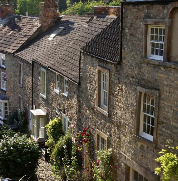 Georgian houses in Richmond, Yorkshire